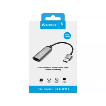 Sandberg HDMI Capture Link to USB-A