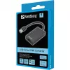 Sandberg USB 3.0 uz HDMI pārveidotājs melns pasīvais video pārveidotājs