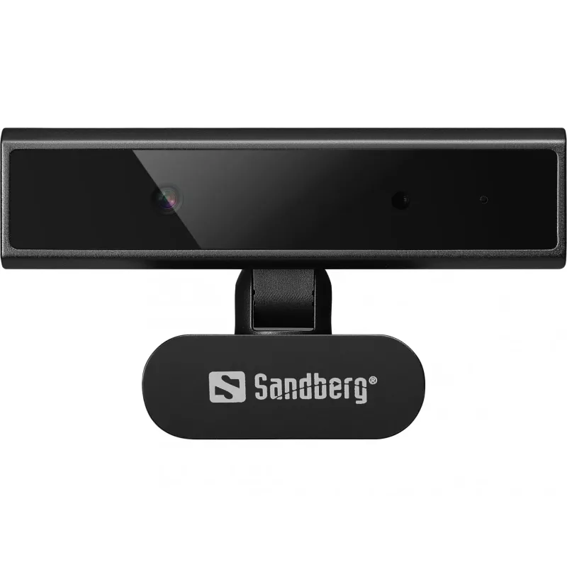 Webcam Sandberg Face-ID Webcam Mini 2 MP Full HD USB-C Melns