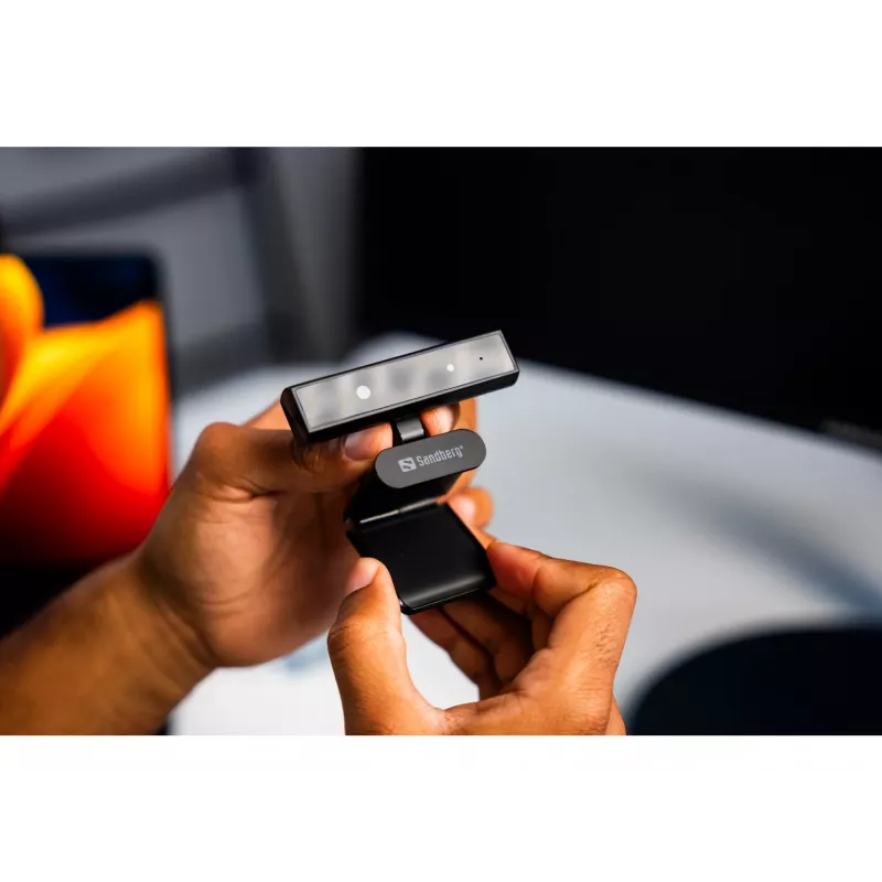 Webcam Sandberg Face-ID Webcam Mini 2 MP Full HD USB-C Melns
