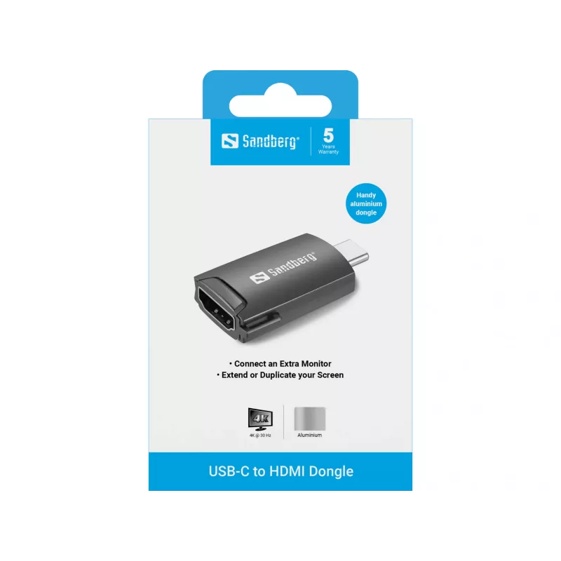 USB-C uz HDMI pārveidotājs Sandberg 136-34