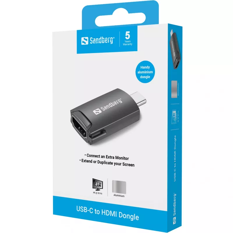 USB-C uz HDMI pārveidotājs Sandberg 136-34