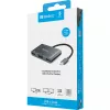 Sandberg USB-C dokstacija 2xHDMI+1xVGA+USB+PD