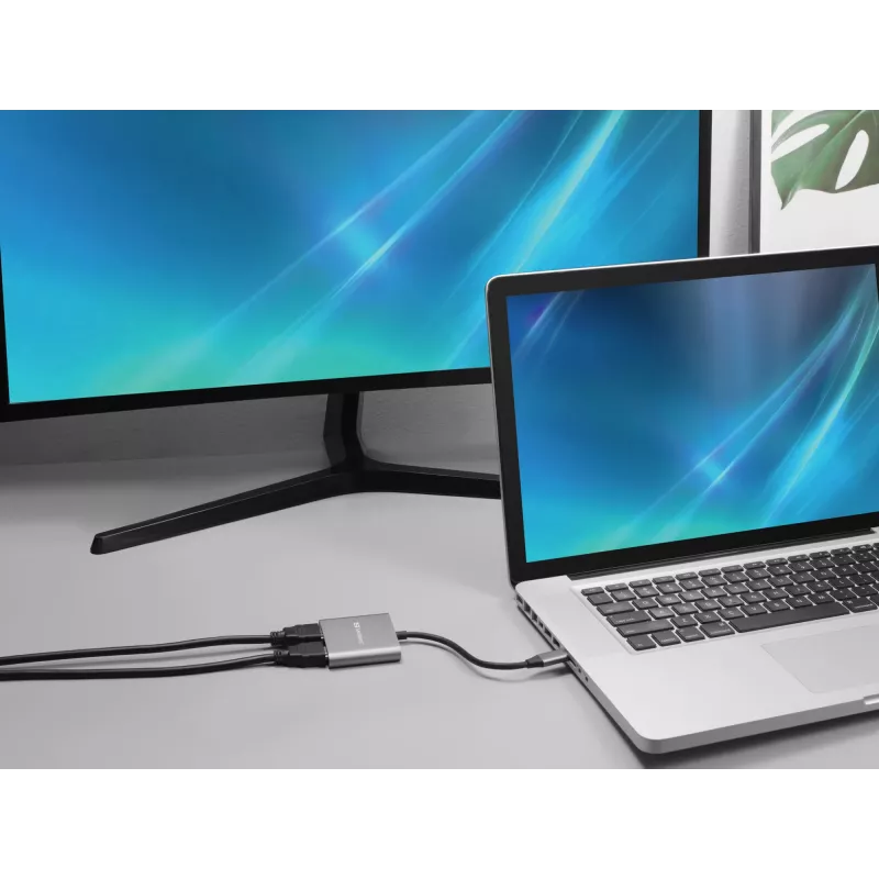 Sandberg USB-C dokstacija 2xHDMI+USB+PD Maksimālā izšķirtspēja 3840x2160