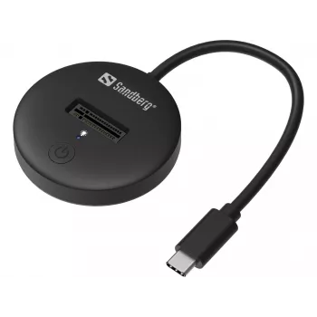 Sandberg USB 3.2 Dock for M.2+NVMe SSD 4TB Melns