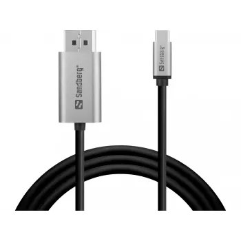 Sandberg USB-C uz DisplayPort kabelis 2M USB Type-C DisplayPort 2m