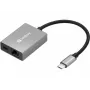 Sandberg USB-C Gigabit Adapter PD100W USB Type-C RJ-45 1 Gbit/s Pelēks