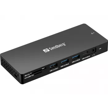 Sandberg USB-C 13in1 DockingStation Pro vadu USB 3.2 Gen 1 Type-C