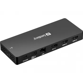 Sandberg USB-C 13in1 DockingStation Pro vadu USB 3.2 Gen 1 Type-C