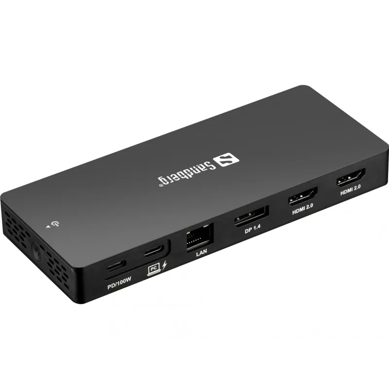 Sandberg USB-C 13in1 DockingStation Pro vadu USB 3.2 Gen 1 Type-C