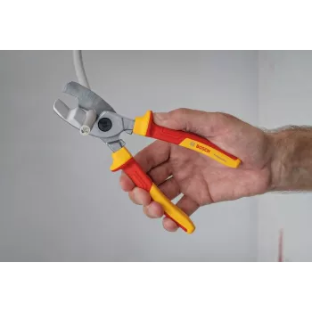 Kabeļu griezējs Bosch 1600A02NF4 — 20 mm griešanas jauda, manuāls vadu un kabeļu instruments