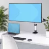 StarTech.com Monitora galda stiprinājums 27 inch 16:9 vai 30 inch 21:9 īpaši platleņķa ekrāniem, VESA 75x75/100x100, bezinstrumentu sviras regulēšana, C-skava/caurules stiprinājums, atsperes palīgmehānisma svira