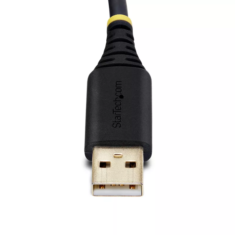 StarTech.com 3m USB uz Null Modem seriālo adaptera kabelis, maināmi DB9 skrūves/uzgriežņi, COM saglabāšana, USB-A uz RS232, FTDI, 4. līmeņa ESD aizsardzība, Windows/macOS/ChromeOS/Linux - izturīga TPE konstrukcija