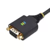 StarTech.com 3m USB uz Null Modem seriālo adaptera kabelis, maināmi DB9 skrūves/uzgriežņi, COM saglabāšana, USB-A uz RS232, FTDI, 4. līmeņa ESD aizsardzība, Windows/macOS/ChromeOS/Linux - izturīga TPE konstrukcija