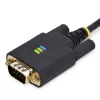 StarTech.com 3m USB uz Null Modem seriālo adaptera kabelis, maināmi DB9 skrūves/uzgriežņi, COM saglabāšana, USB-A uz RS232, FTDI, 4. līmeņa ESD aizsardzība, Windows/macOS/ChromeOS/Linux - izturīga TPE konstrukcija