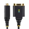StarTech.com 1 pēda (30 cm) USB uz Null Modem seriālo adaptera kabelis, COM saglabāšana, FTDI, USB-A uz DB9 RS232, maināmi DB9 uzgriežņi/skrūves, Windows/macOS/Linux