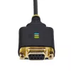 StarTech.com 1 pēda (30 cm) USB uz Null Modem seriālo adaptera kabelis, COM saglabāšana, FTDI, USB-A uz DB9 RS232, maināmi DB9 uzgriežņi/skrūves, Windows/macOS/Linux