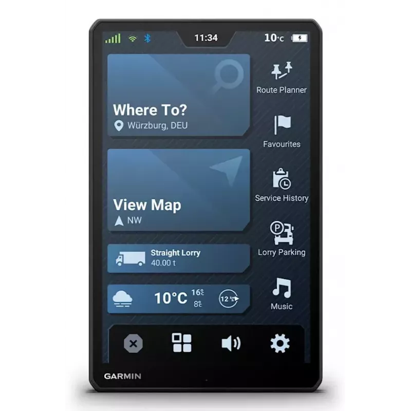 Navigator Garmin dēzl LGV1020 10.1 inch TFT Touchscreen 32GB Melns