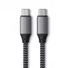 USB-C uz USB-C kabelis Satechi ST-TCC2MM — 2 m, melns/pelēks, 0,48 Gbit/s