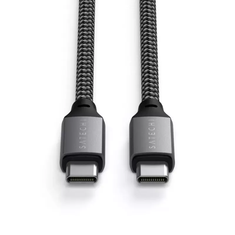 USB-C uz USB-C kabelis Satechi ST-TCC2MM — 2 m, melns/pelēks, 0,48 Gbit/s