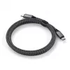 USB-C uz USB-C kabelis Satechi ST-TCC2MM — 2 m, melns/pelēks, 0,48 Gbit/s