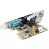 StarTech.com 2 portu PCI Express seriālā karte, divportu PCIe uz RS232 (DB9) seriālā karte, 16C1050 UART, standarta vai zema profila kronšteini, COM saglabāšana, operētājsistēmai Windows un Linux