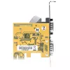 StarTech.com 2 portu PCI Express seriālā karte, divportu PCIe uz RS232 (DB9) seriālā karte, 16C1050 UART, standarta vai zema profila kronšteini, COM saglabāšana, operētājsistēmai Windows un Linux