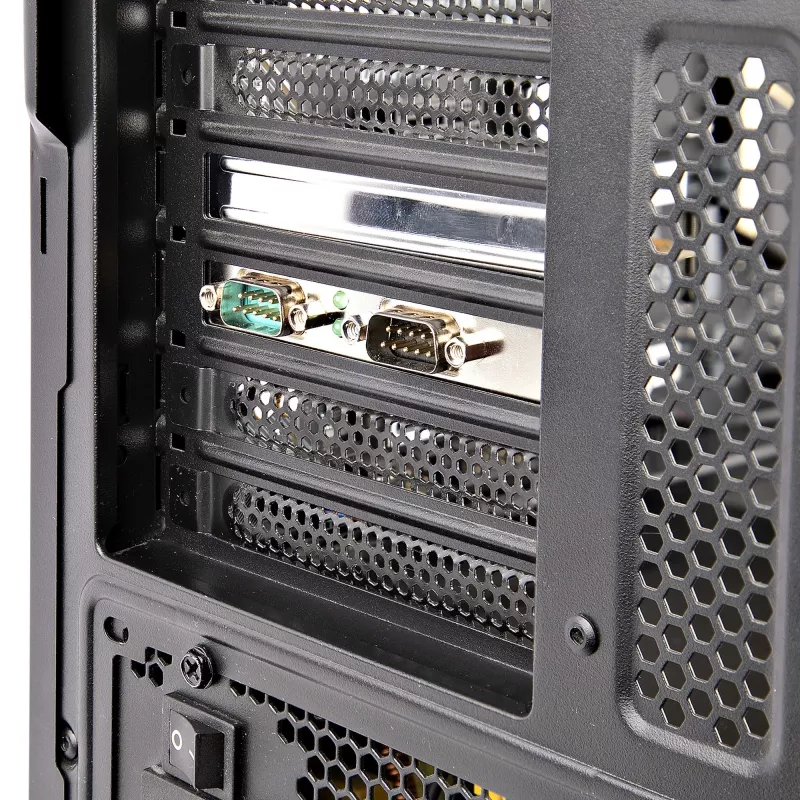 StarTech.com 2 portu PCI Express seriālā karte, divportu PCIe uz RS232 (DB9) seriālā karte, 16C1050 UART, standarta vai zema profila kronšteini, COM saglabāšana, operētājsistēmai Windows un Linux