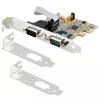 StarTech.com 2 portu PCI Express seriālā karte, divportu PCIe uz RS232 (DB9) seriālā karte, 16C1050 UART, standarta vai zema profila kronšteini, COM saglabāšana, operētājsistēmai Windows un Linux