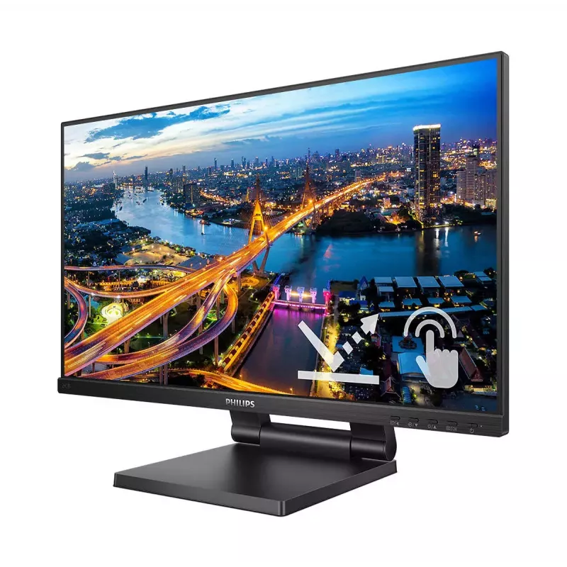 Philips 242B1TC/00 datora monitors 60,5 cm (23,8 collu) 1920 x 1080 pikseļi Full HD LED skārienekrāns Melns