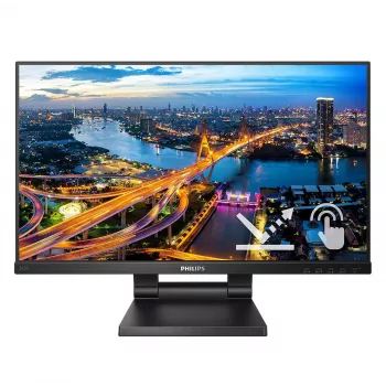 Philips 242B1TC/00 datora monitors 60,5 cm (23,8 collu) 1920 x 1080 pikseļi Full HD LED skārienekrāns Melns