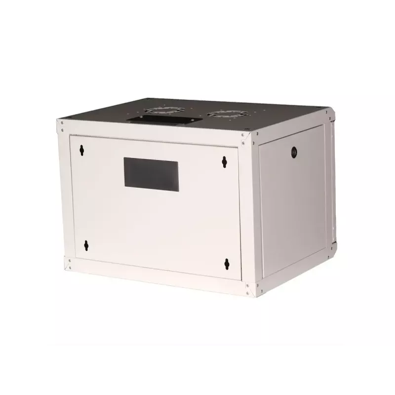 Pie sienas stiprināms statīvs ROLINE Pro 7U 19 collas, 600x450 PxD, pelēks, IP20, atslēgas slēdzene