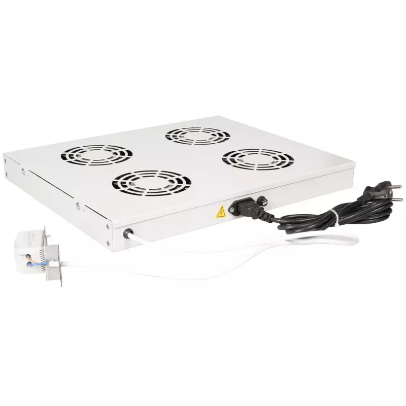 Dzesēšanas ventilators ROLINE 19 collu jumta ventilatora bloks 4 ventilatori Termostats pelēks