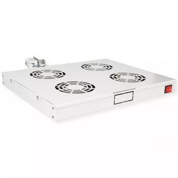Dzesēšanas ventilators ROLINE 19 collu jumta ventilatora bloks 4 ventilatori Termostats pelēks