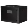 ROLINE 19 collu pie sienas stiprināms statīvs Pro 7U, 600x450 mm PxM, melns, atslēgas slēdzene, IP20