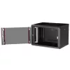 ROLINE 19 collu pie sienas stiprināms statīvs Pro 7U, 600x450 mm PxM, melns, atslēgas slēdzene, IP20