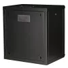 Pie sienas stiprināms 19 collu statīvs ROLINE Pro 12U, 600x450 mm, melns, atslēgas slēdzene, IP20