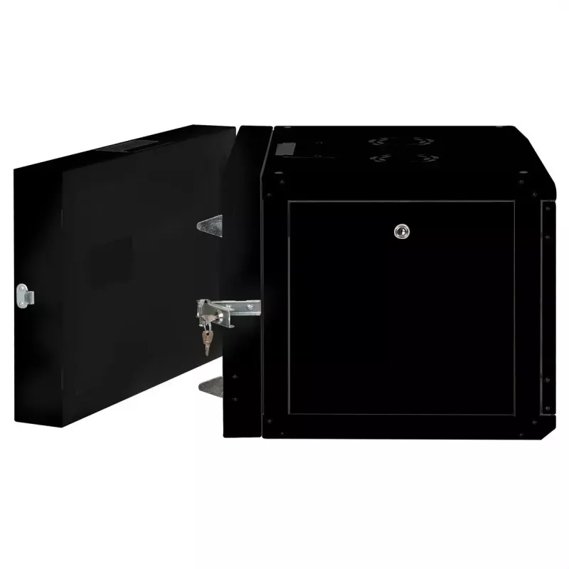 Sienas stiprinājuma skapis ROLINE Pro 7U 600x600 PxD divdaļīgs grozāms melns, IP20, 50 kg