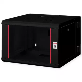 Sienas stiprinājuma skapis ROLINE Pro 7U 600x600 PxD divdaļīgs grozāms melns, IP20, 50 kg