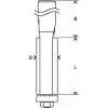 Bosch 2 608 628 346 frēzēšanas uzgalis Lamināta apgriešanas uzgalis 1 gab.