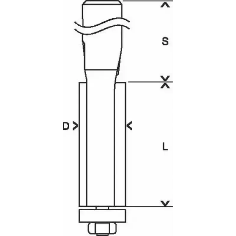 Bosch 2 608 628 346 frēzēšanas uzgalis Lamināta apgriešanas uzgalis 1 gab.