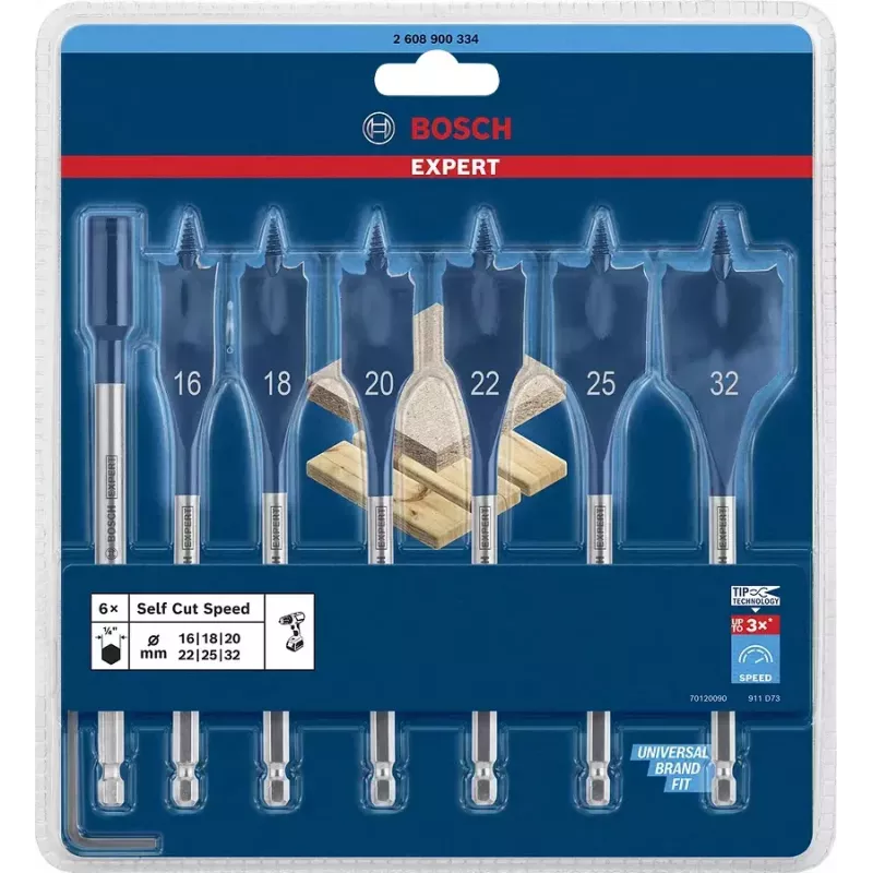 Bosch 2 608 900 334 urbja uzgalis Plakanurbja uzgaļu komplekts 7 gab.