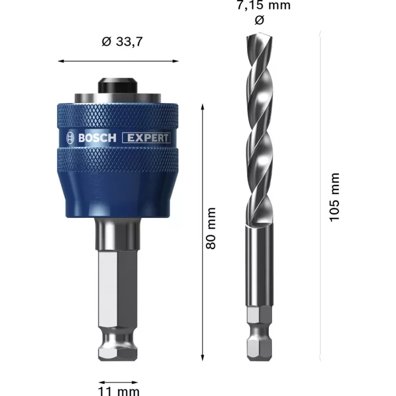 Bosch Expert 2 608 900 527 urbjmašīnas piederums caurumu zāģa adapters