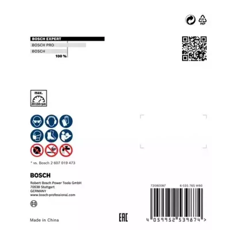 Bosch 2 608 900 652 rotējošā instrumenta slīpēšanas/slīpēšanas piederums flīzēm, keramikai, akmens griešanas disks