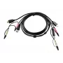 ATEN HDMI KVM kabelis 1,8 m, 1,8 m, HDMI, melns, HDMI, USB A, 2 x 3,5 mm, HDMI, USB B, 2 x 3,5 mm, vīrišķais