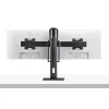 StarTech.com Crossbar dubultā monitoru galda statīvs diviem 27 collu ekrāniem, VESA stiprinājums 75x75/100x100, bezinstrumentu augstuma regulēšana, līdz 13,2 mārciņām (6 kg) uz displeju