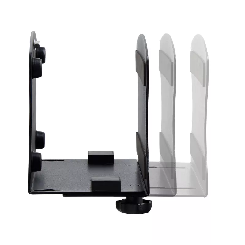 StarTech.com datora sienas stiprinājuma kronšteins, piemērots galddatoriem līdz 18 kg, bezinstrumentu regulēšana 1,9–7,8 collas (50–200 mm), lielas slodzes sienas plaukts/turētājs datora korpusam/tornim