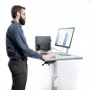 StarTech.com datora sienas stiprinājuma kronšteins, piemērots galddatoriem līdz 18 kg, bezinstrumentu regulēšana 1,9–7,8 collas (50–200 mm), lielas slodzes sienas plaukts/turētājs datora korpusam/tornim