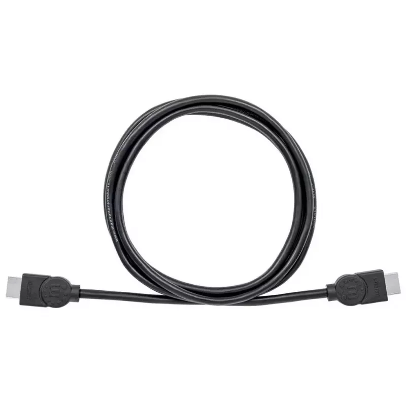 HDMI kabelis Manhattan HDMM2MHS 2 m, vīriešu–vīriešu, melns
