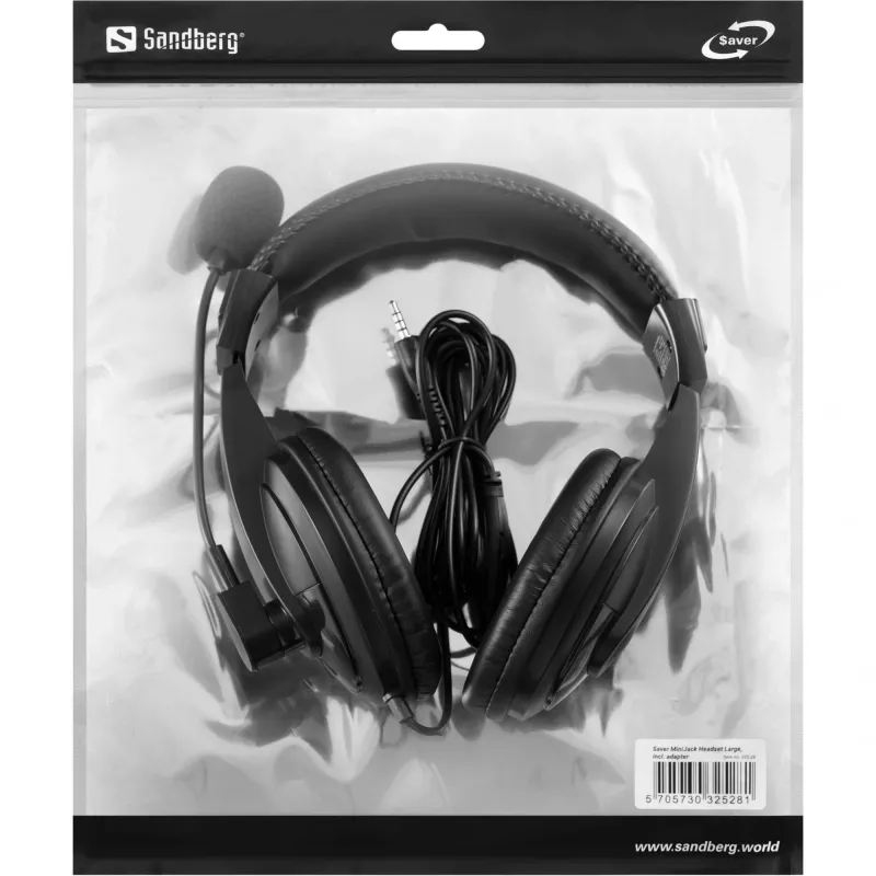 Austiņas Sandberg Saver MiniJack Headset Large